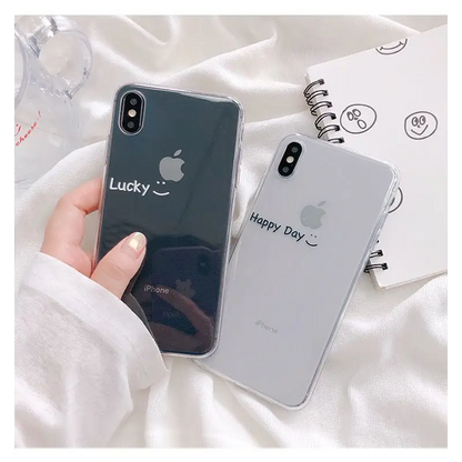 Lettering Transparent Phone Case - iPhone 11 Pro Max / 11 