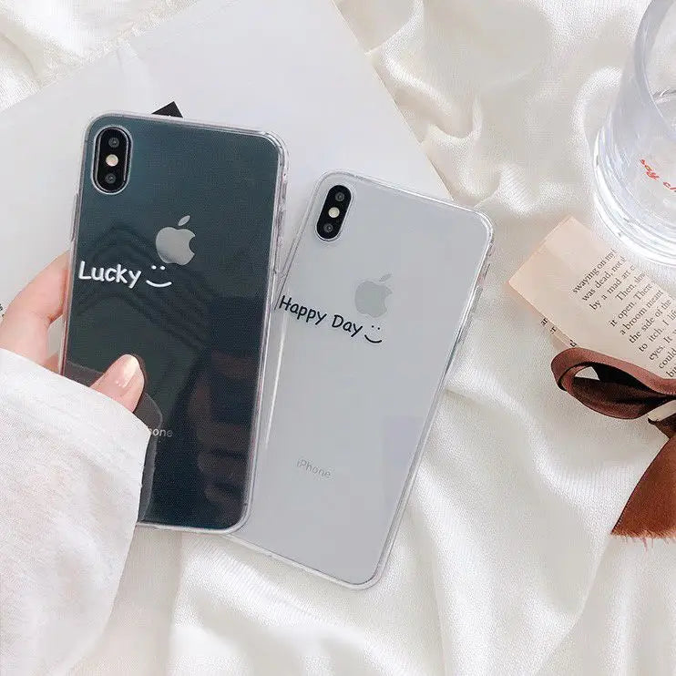 Lettering Transparent Phone Case - iPhone 11 Pro Max / 11 