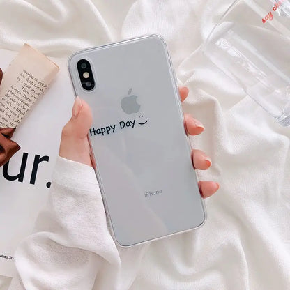 Lettering Transparent Phone Case - iPhone 11 Pro Max / 11 