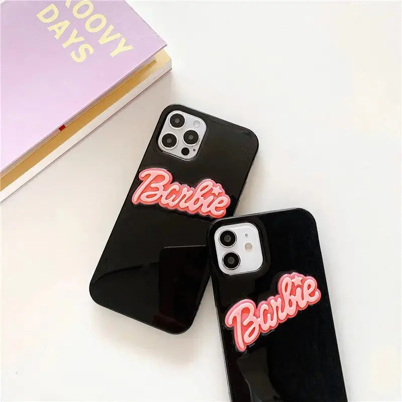 Letters Barbie Printing iPhone Case W029 - iphone case
