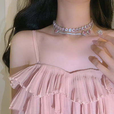 Love Clavicle Chain Necklace LIN67 - Necklaces
