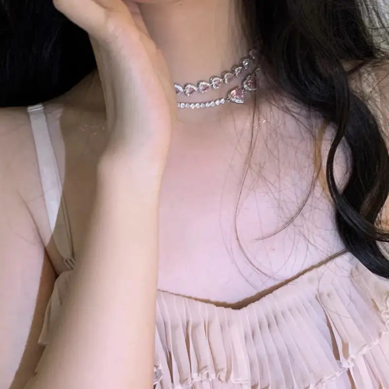 Love Clavicle Chain Necklace LIN67 - Necklaces