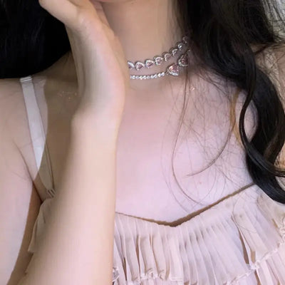 Love Clavicle Chain Necklace LIN67 - Necklaces