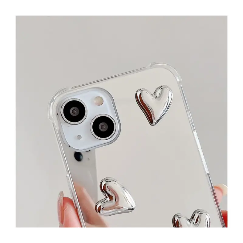 Love Heart Mirrored Phone Case - Iphone 7 / 7 Plus / 8 / 8 