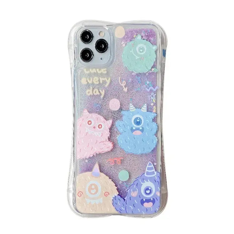 Lovely Monster QuickSand iPhone Case BS021 - iphone case