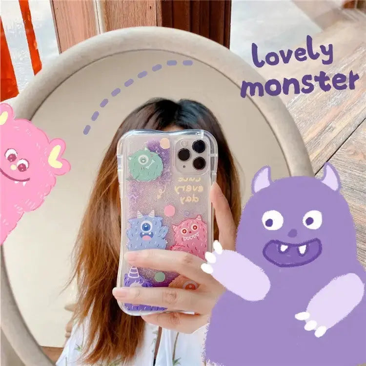 Lovely Monster QuickSand iPhone Case BS021 - iphone case