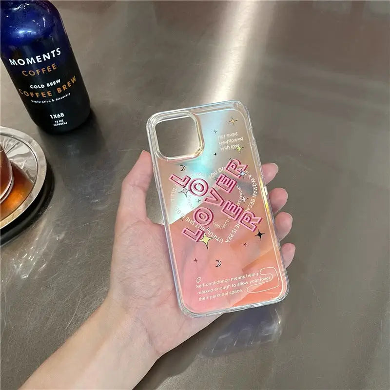 Lover Heart Hologram Laser iPhone Case BP255 - iphone case