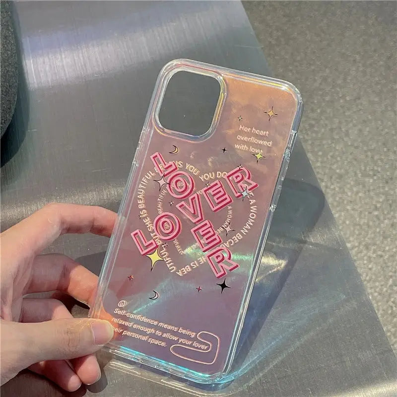 Lover Heart Hologram Laser iPhone Case BP255 - iphone case