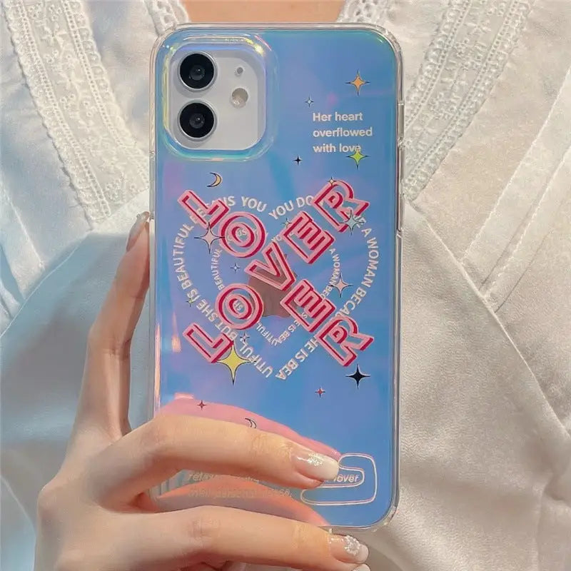 Lover Heart Hologram Laser iPhone Case BP255 - iphone case