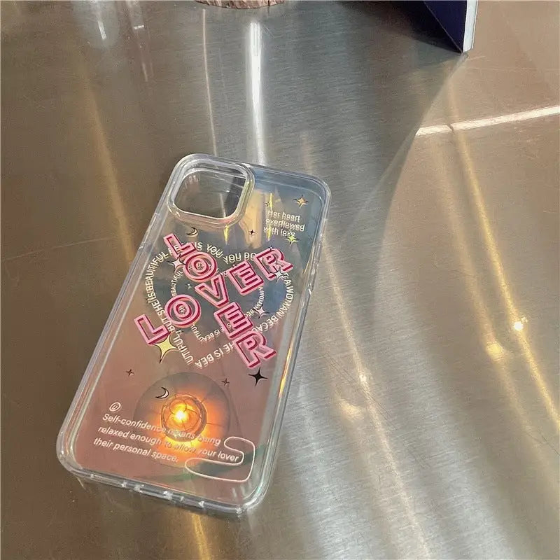 Lover Heart Hologram Laser iPhone Case BP255 - iphone case