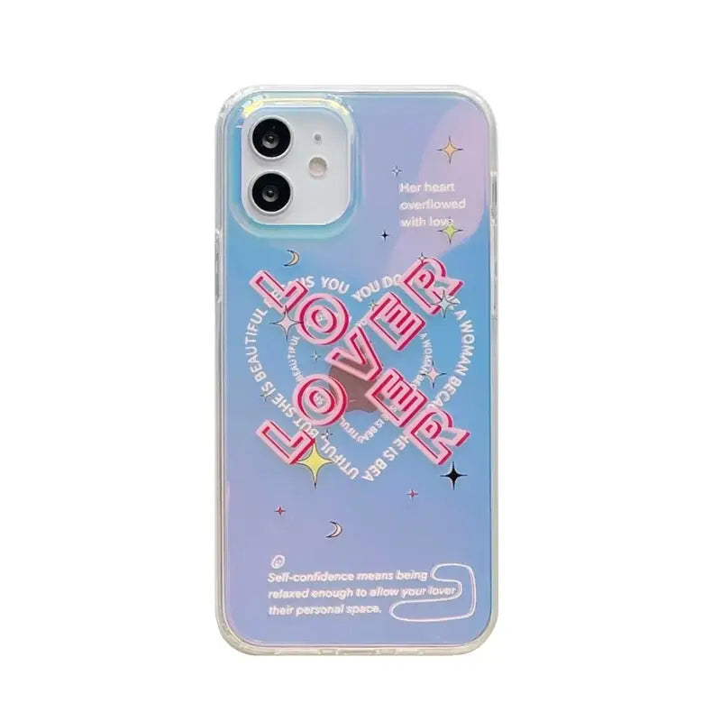 Lover Heart Hologram Laser iPhone Case BP255 - iphone case