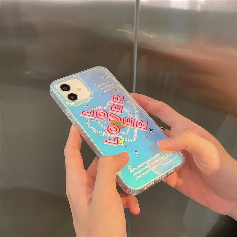 Lover Heart Hologram Laser iPhone Case BP255 - iphone case