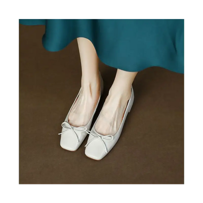 Low Heel Bow Flats E800 - Footwear