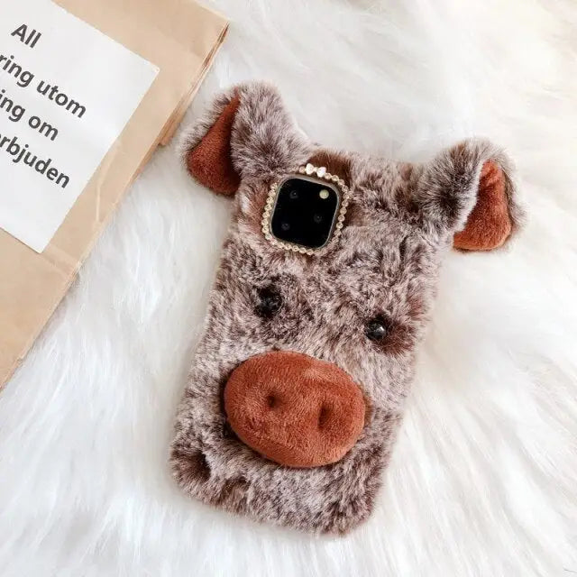 Luckly Pig Lenovo K5 Phone Case BC158 - Brown Luckly Pig
