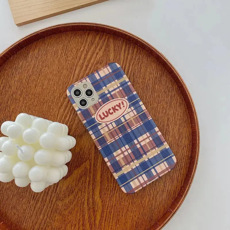 Lucky Colorful Plaid iPhone Case BP087 - iphone case