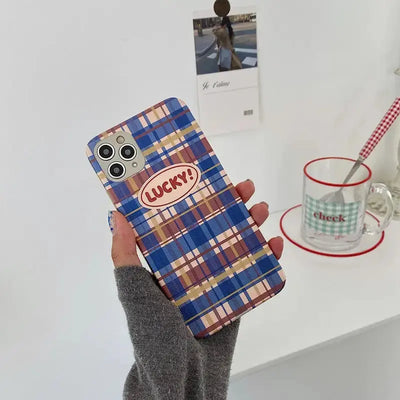 Lucky Colorful Plaid iPhone Case BP087 - iphone case