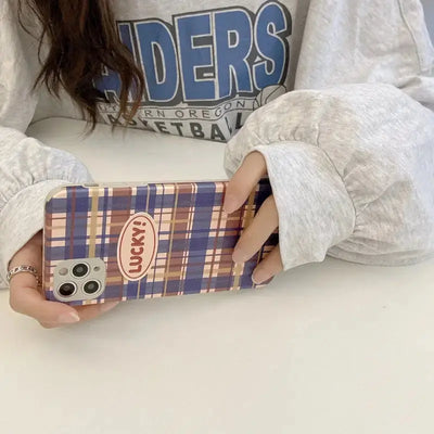 Lucky Colorful Plaid iPhone Case BP087 - iphone case