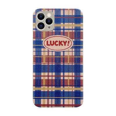 Lucky Colorful Plaid iPhone Case BP087 - iphone case