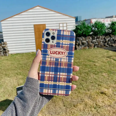 Lucky Colorful Plaid iPhone Case BP087 - iphone case