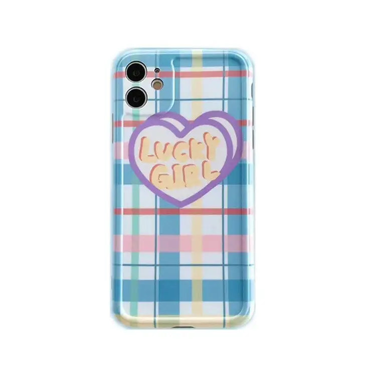 Lucky Girl Grid iPhone Case BP046 - iphone case