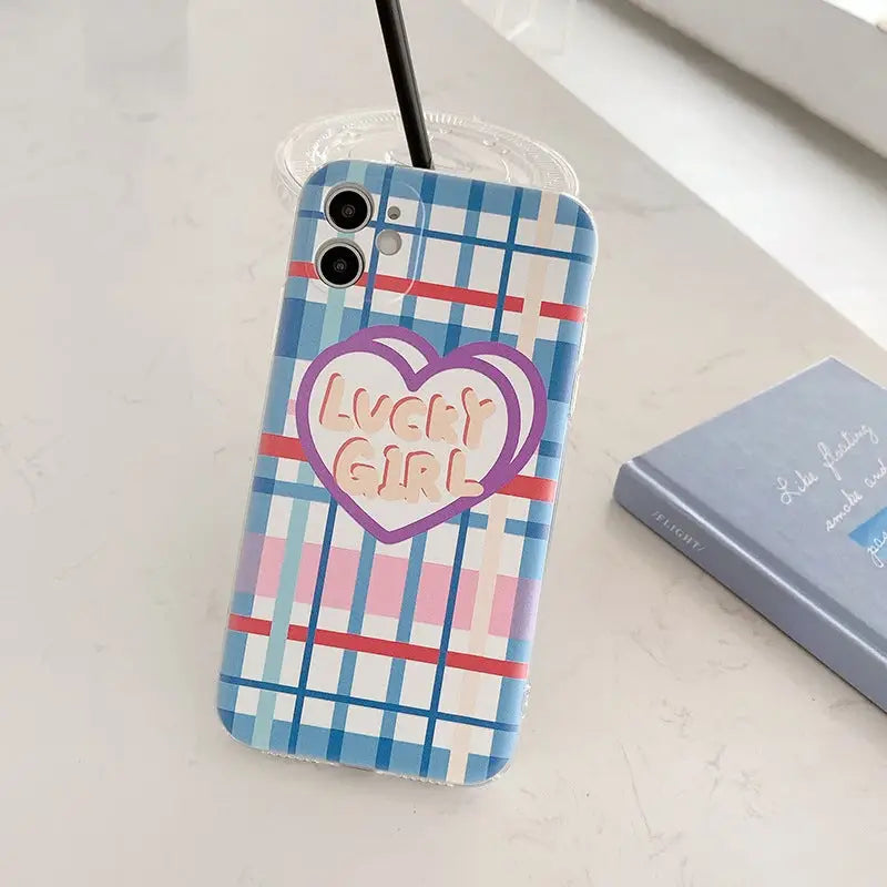 Lucky Girl Grids iPhone Case BP160 - iphone case