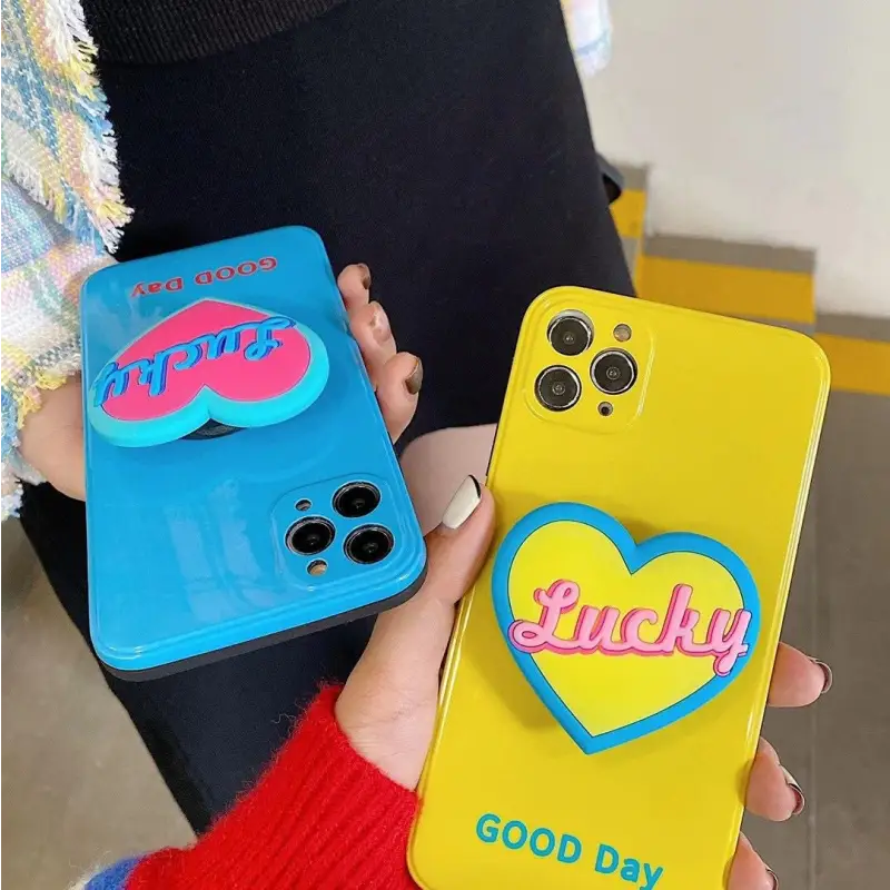 Lucky Good Day With Heart Holder iPhone Case BP244 - iphone 