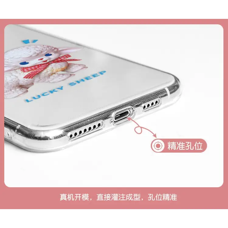 Lucky Sheep Transparent iPhone Case BP166 - iphone case