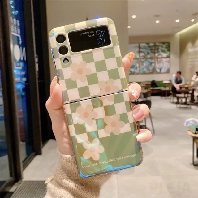 Luxury Laser Phone Case For Samsung Z Flip3 BC049 - For Z 
