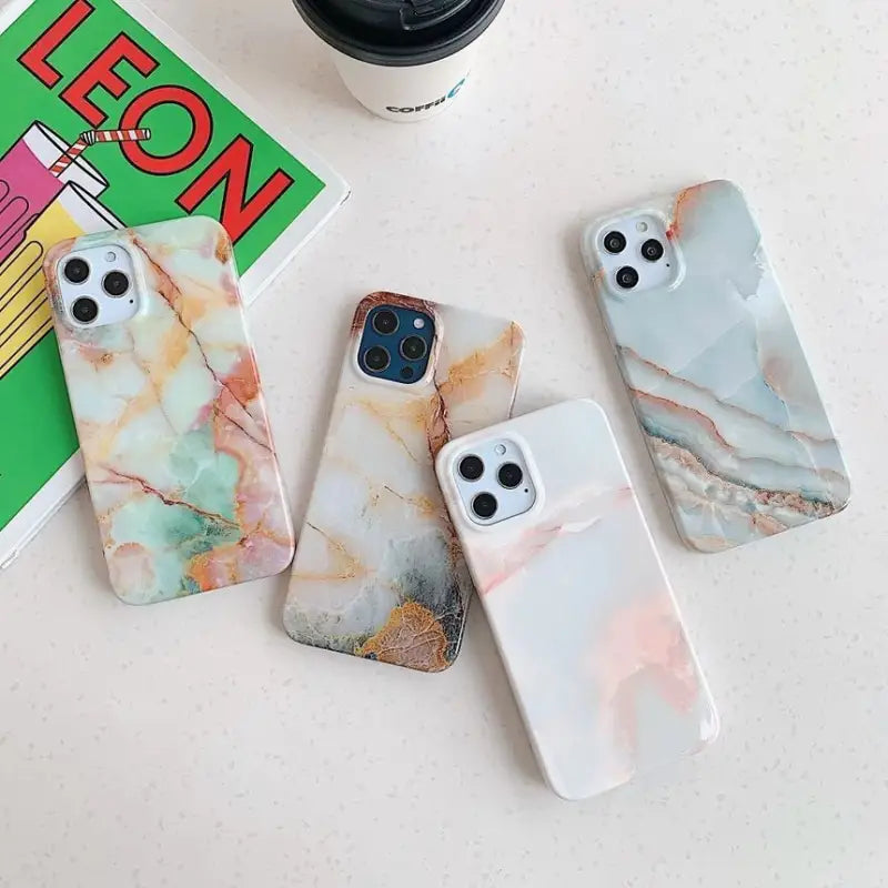 Marble Print Phone Case - iPhone 13 Pro Max / 13 Pro / 13 / 