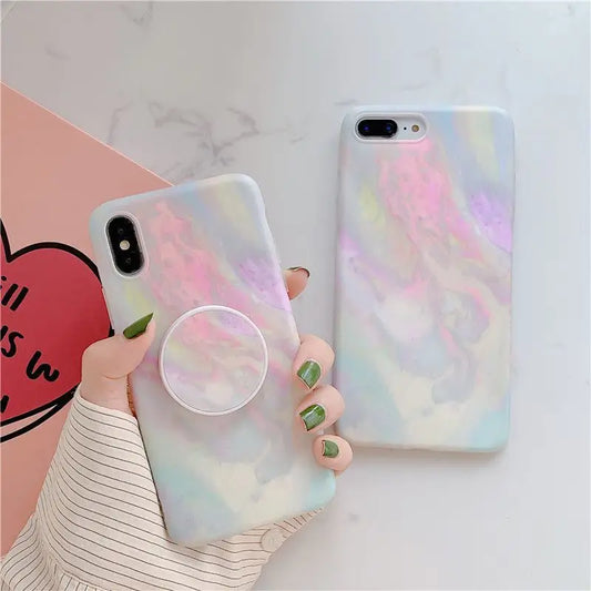 Marble Print Phone Case - iPhone 6 / 6 Plus / 7 / 7 Plus / 8 / 8 Plus / X / XR / XS / XS MAX-1