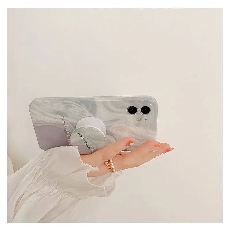 Marble Print Stand Phone Case - iPhone 12 Pro Max / 12 Pro /