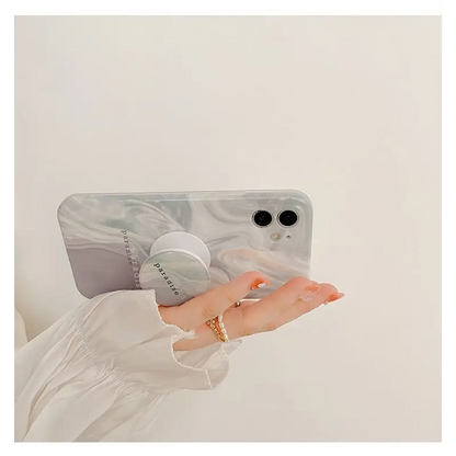 Marble Print Stand Phone Case - iPhone 12 Pro Max / 12 Pro /