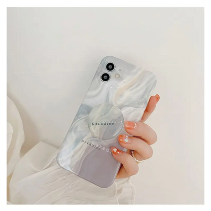 Marble Print Stand Phone Case - iPhone 12 Pro Max / 12 Pro /
