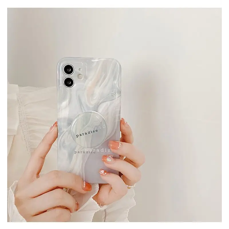 Marble Print Stand Phone Case - iPhone 12 Pro Max / 12 Pro /