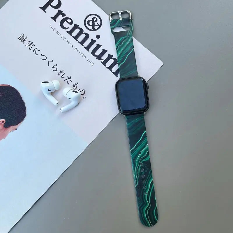 Marble Print Watch Strap - Apple / Huawei-10