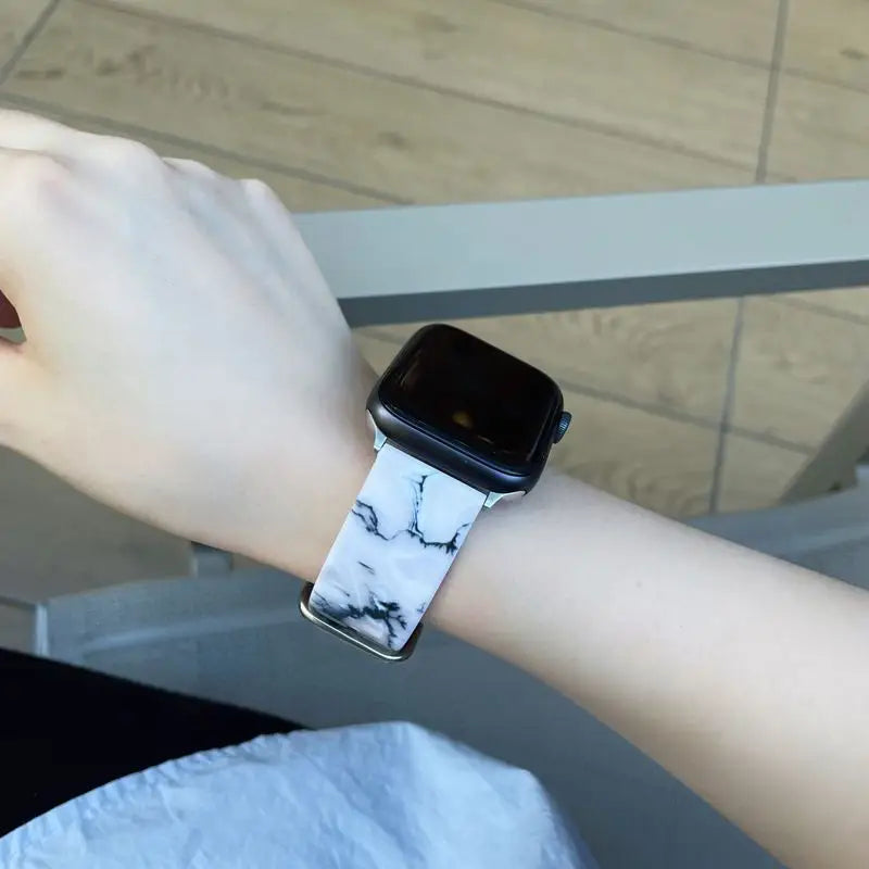 Marble Print Watch Strap - Apple / Huawei-2