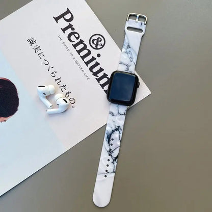 Marble Print Watch Strap - Apple / Huawei-7
