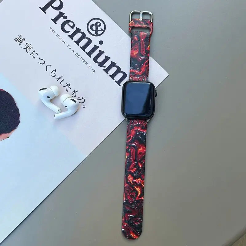 Marble Print Watch Strap - Apple / Huawei-6