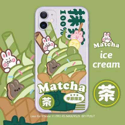 Matcha Ice Cream iPhone Case W048 - iphone case