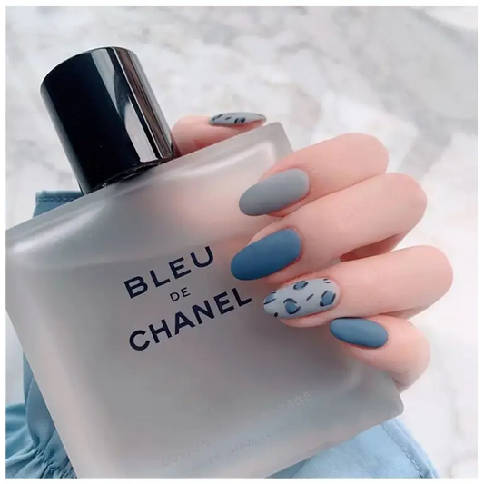 Matte Press-On Nails - B1 / Airy Blue