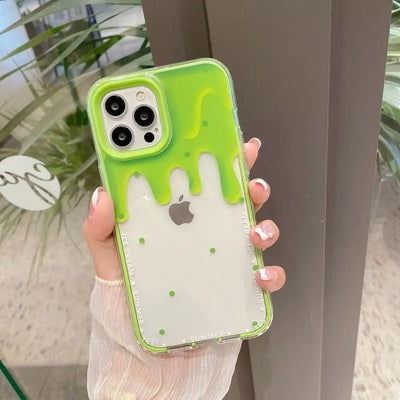 Melting Print Transparent Phone Case - iPhone 12 Pro Max / 12 Pro / 12 / 12 mini / 11 Pro Max / 11 Pro / 11 / SE / XS Max / XS / XR / X / SE 2 / 8 / 8 Plus / 7 / 7 Plus-5