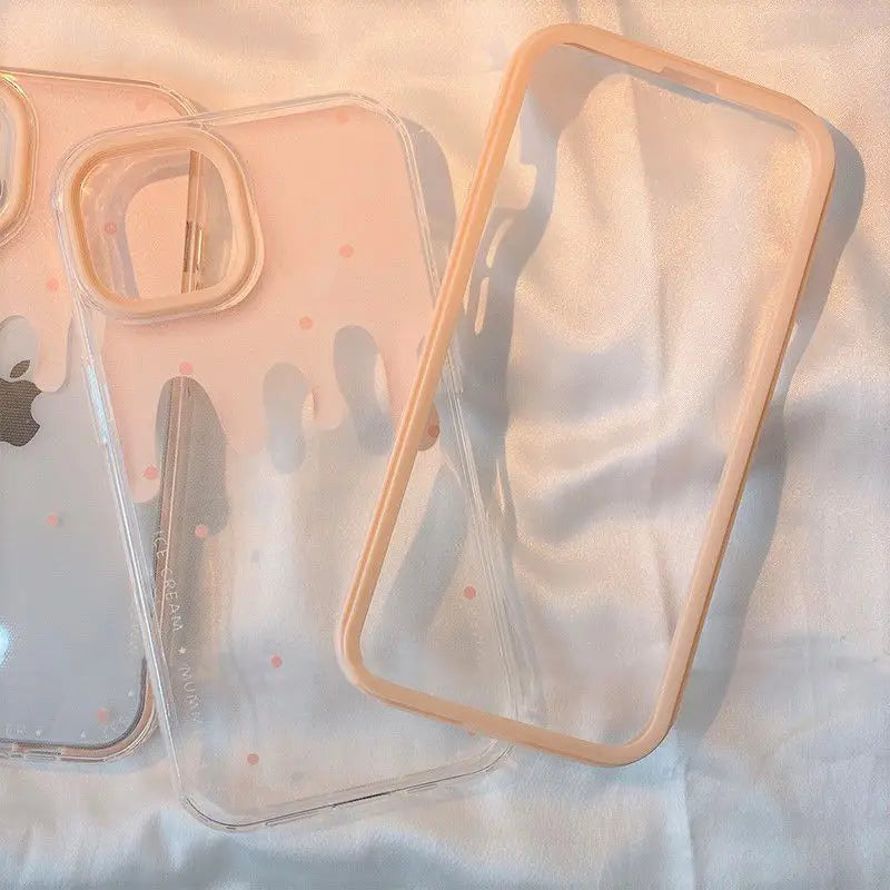 Melting Print Transparent Phone Case - iPhone 13 Pro Max / 