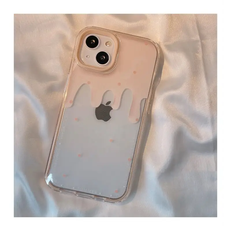 Melting Print Transparent Phone Case - iPhone 13 Pro Max / 