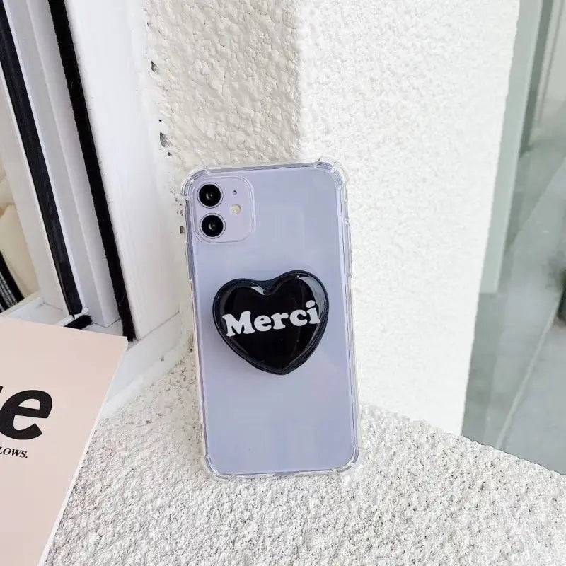 Merci/Love With Heart Holder iPhone Case BP247 - iphone case