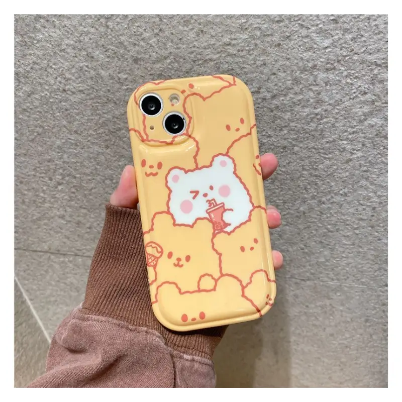 Milk Tea Bear Phone Case - iPhone 13 Pro Max / 13 Pro / 13 /