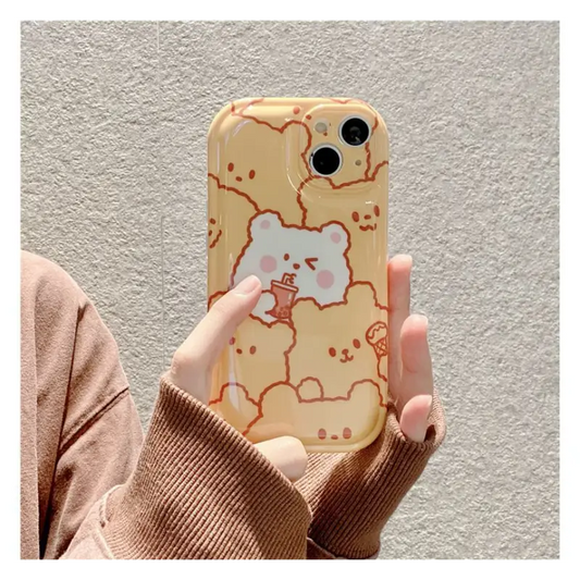 Milk Tea Bear Phone Case - iPhone 13 Pro Max / 13 Pro / 13 /
