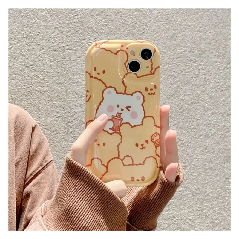 Milk Tea Bear Phone Case - iPhone 13 Pro Max / 13 Pro / 13 /