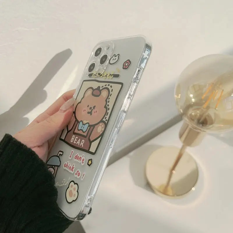 Milk Tea Bear Printing iPhone Case BP232 - iphone case