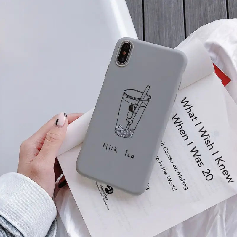 Milk Tea Print Phone Case iPhone 6 / 6 Plus / 6s / 6s Plus /