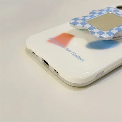 Mirror Stand Graffiti Phone Case - iPhone 12 Pro Max / 12 Pro / 12 / 11 Pro Max / 11 Pro / 11 / XS Max / XS / XR / X / 8 Plus / 7 Plus / 8 / 7 / SE 2-9